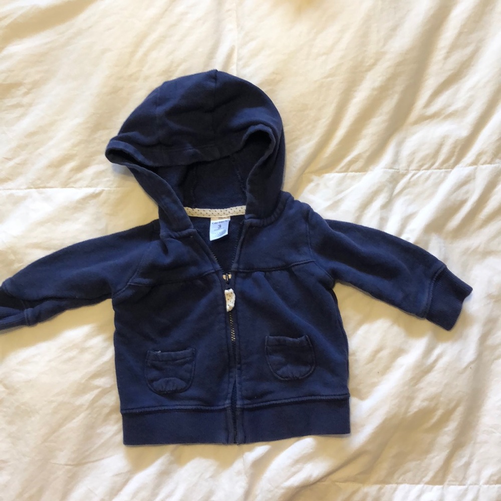 Carters baby zip sweatshirt